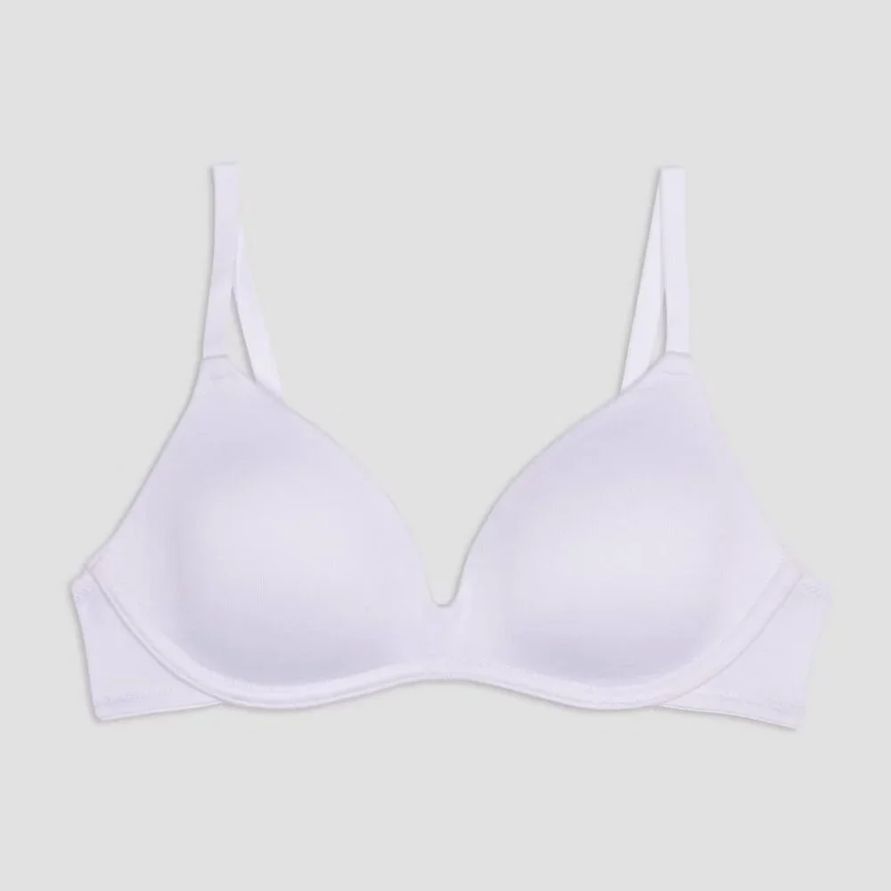 Maidenform Youth Girls Size 32A Contour Microfiber Underwire‎ Bra in White 2490